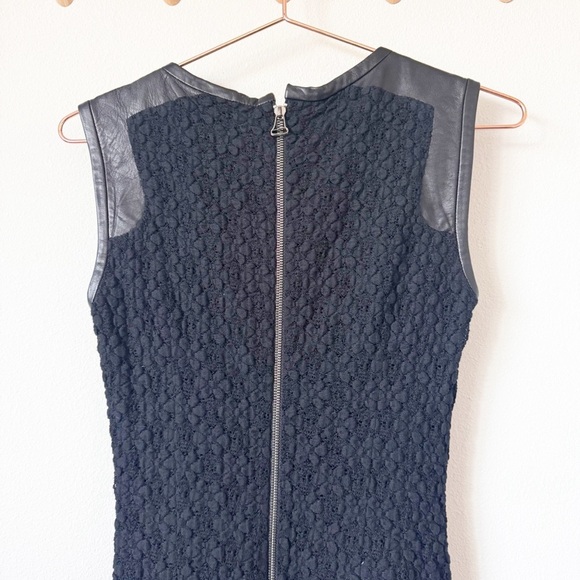 SEA New York Leather and Lace Black Dress - Picture 8 of 9